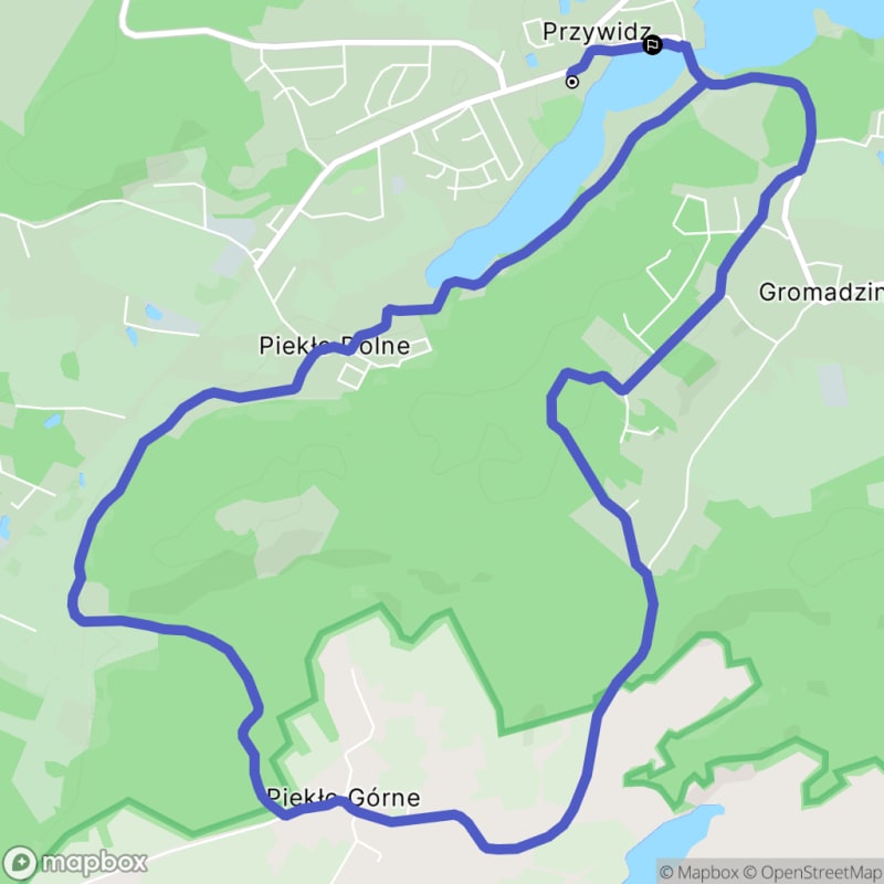 Ścieżka w Przywidzu - 9,8 km, poziom trudności średni - Przywidz