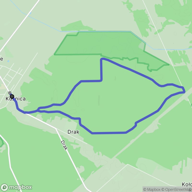 Ścieżka w Sadowinach o długości 10,1 km z poziomymi różnicami wysokości i umiarkowaną trudnością. - Sadowne