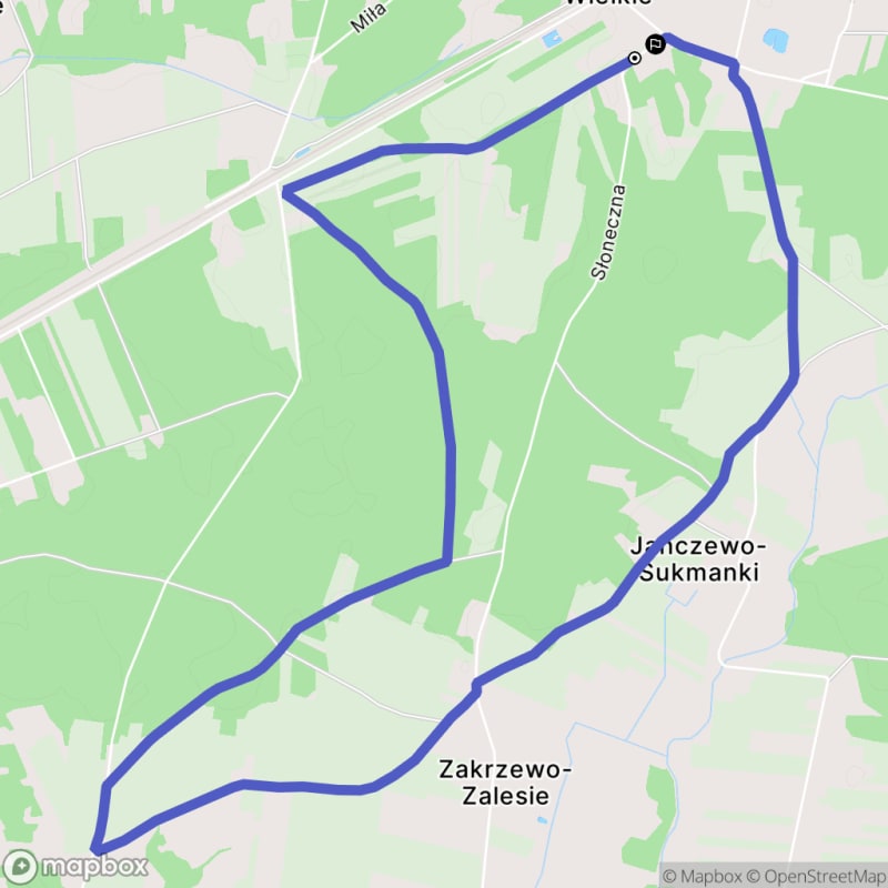 Średnio trudna, 8,7km rada w Polsce \/ Średnio trudna, 8,7km wędrówka w Polsce - Szulborze Wielkie
