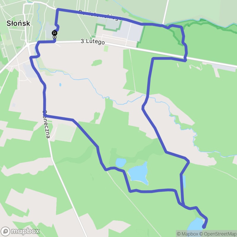 Ścieżka średnio trudna o długości 13,7 km w Słońsku \/ - Słońsk