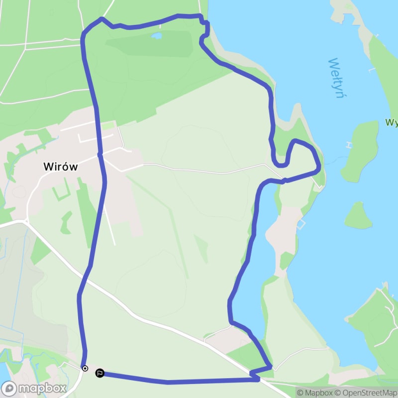 Spacer łatwy o długości 7,2 km w Wiróweku - Wirówek