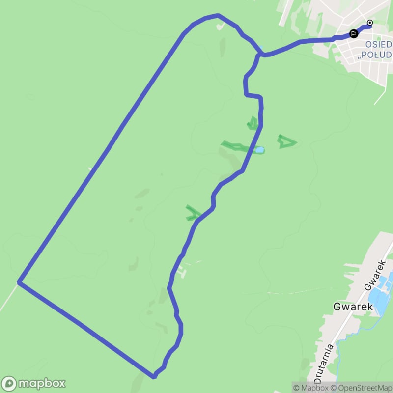Średnio trudna, 10,9km rada w Przysuszy - pochodnie na szczycie - Przysucha