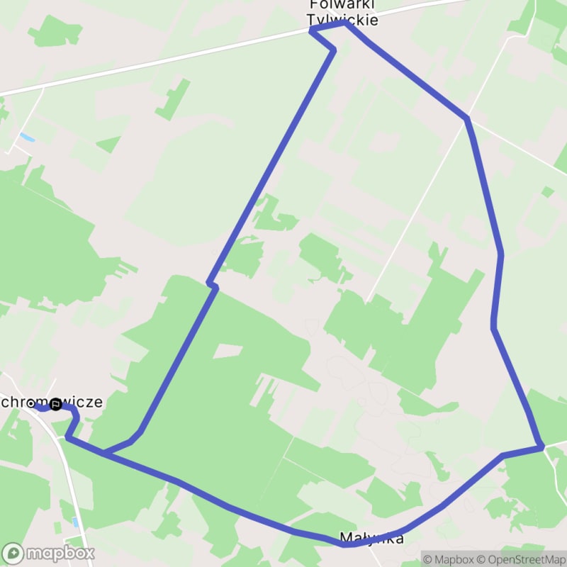 Ścieżka wzdłuż rzeki z poziomem trudności średnim - 10,7 km, rozpoczynająca się w Ochremowiczach. - Ochremowicze