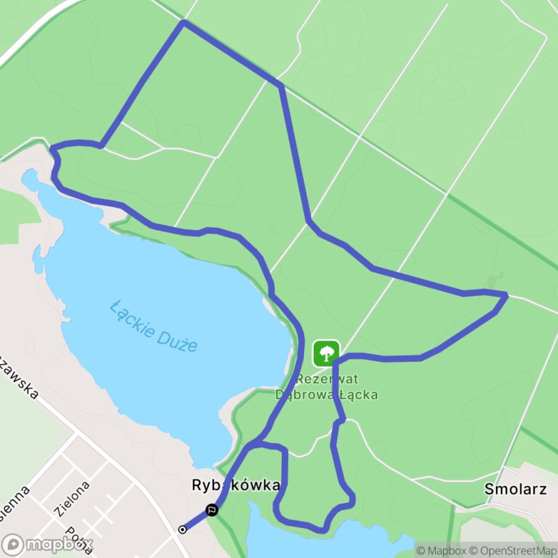 Łatwa, 7km trasa turystyczna w Łącku \/ 7,0 km łatka ścieżka turystyczna z Łącka - Łąck