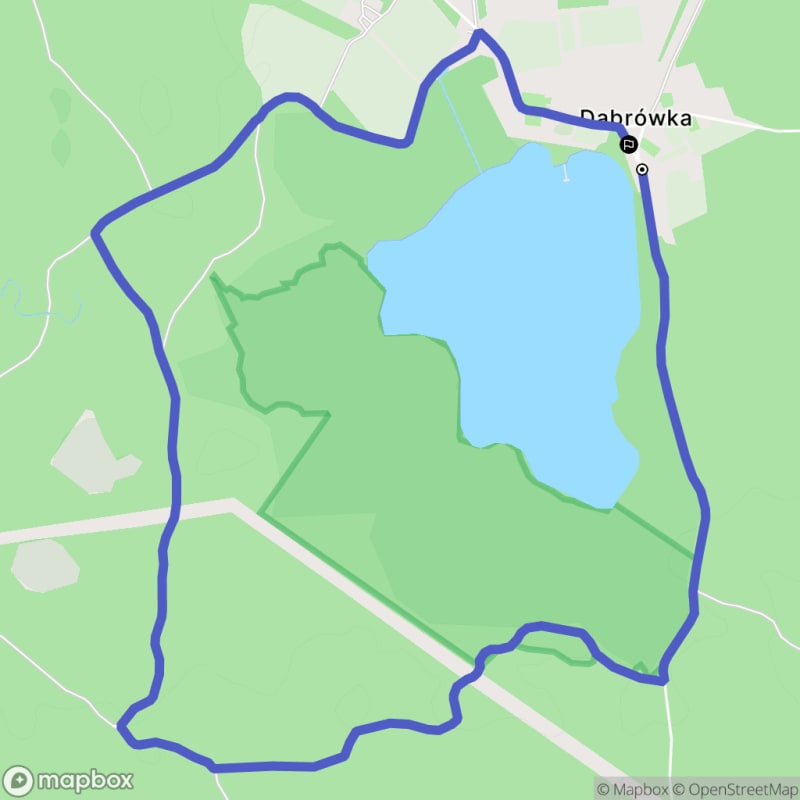 Spacer łatwy o dystansie 7,3 km w Dąbrówce - Dąbrówka