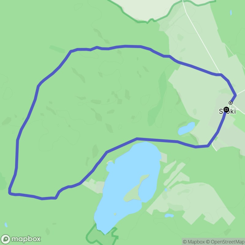 Ścieżka wzdłuż rzeki Stokówka - 9,4 km, poziom trudności średni - Stoki