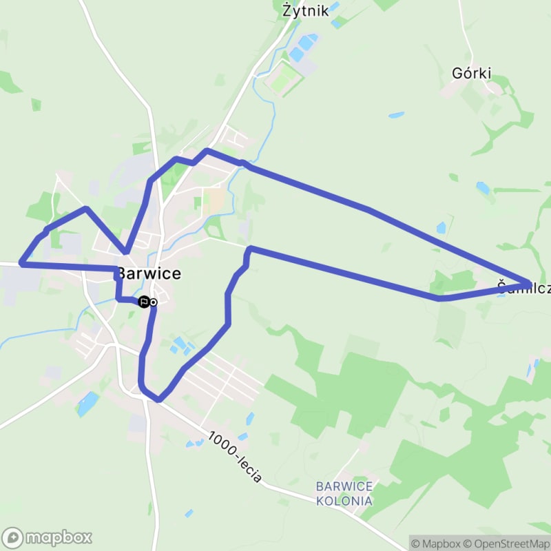 Ścieżka wzdłuż rzeki Wargi - spacer pośrednio trudny o długości 8,3 km zaczynający się w Barwicach. - Barwice