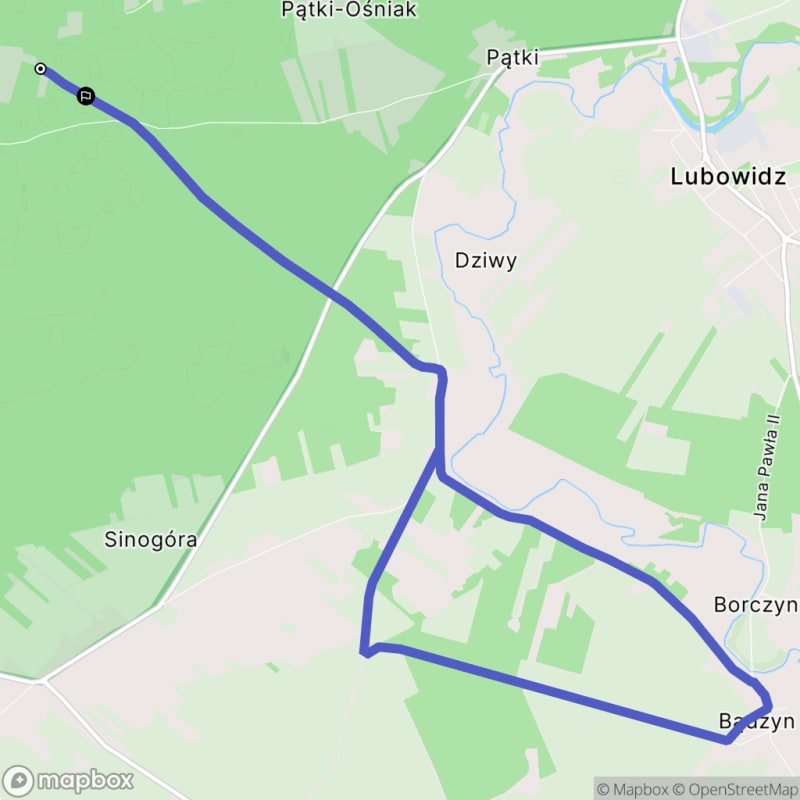 Ścieżka w Konopatach - 14,7 km, poziom trudności średni - Konopaty