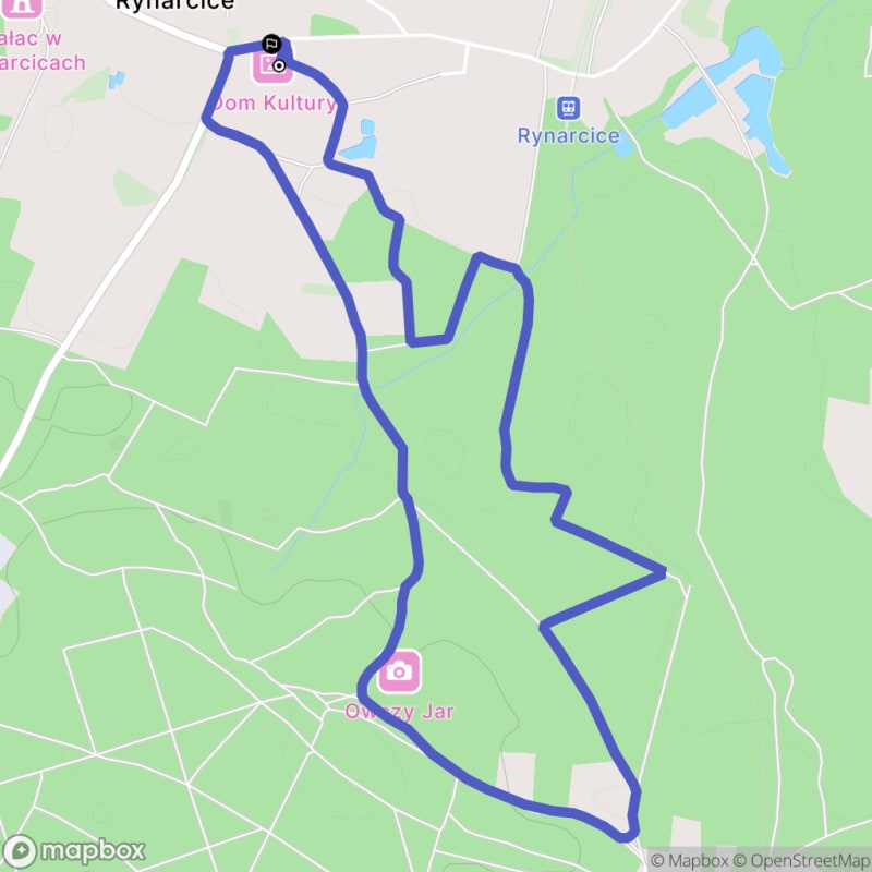 Łatwa pieszałka w Rynarcicach (6,3 km) - tytuł w polskim języku. - Rynarcice