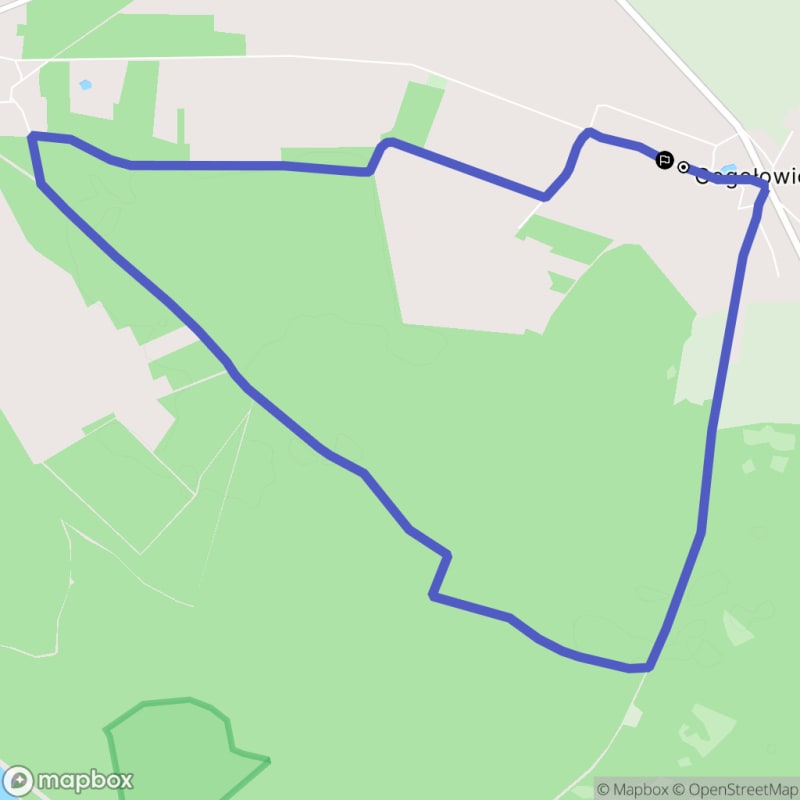 Ścieżka wzdłuż rzeki z poziomem trudności średnim - 9,7 km, Gogołowice (polski) - Gogołowice