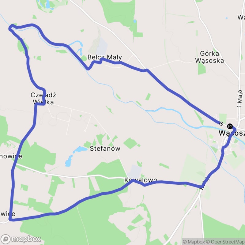 Ścieżka wąskoskalna wąsoński - 16,4 km, poziom trudności - Wąsosz