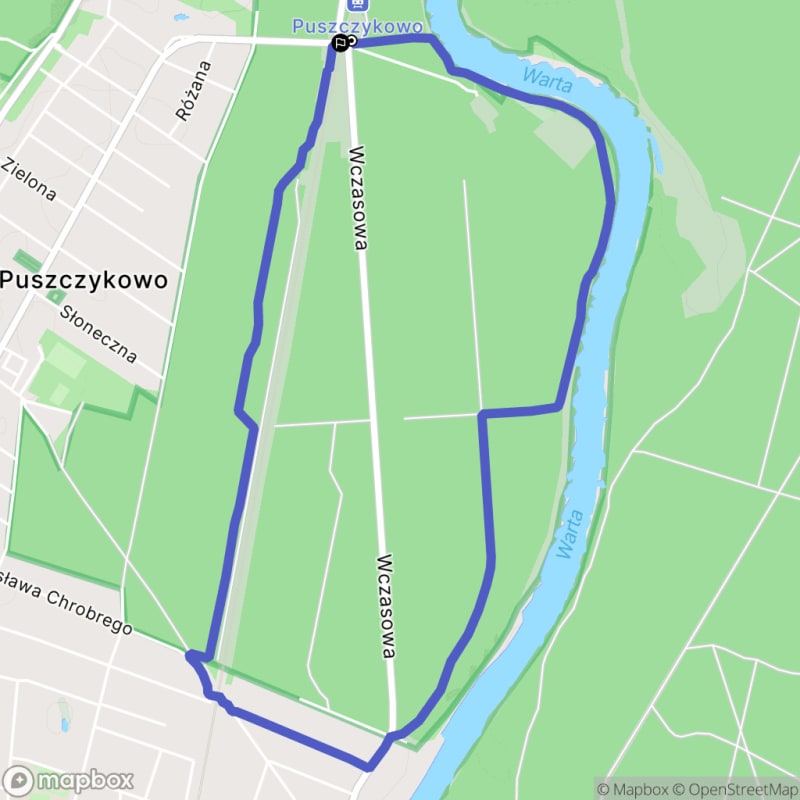 Łatwa, 5,6km dystansowa wędrówka turystyczna z Puszczykowo - Puszczykowo