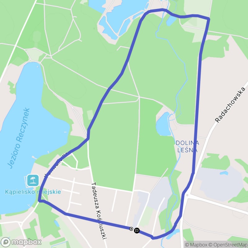 Łatwa, 4,1km rada w kierunku Ośno Lubuskie - łatwe szlaki dla początkujących - Ośno Lubuskie