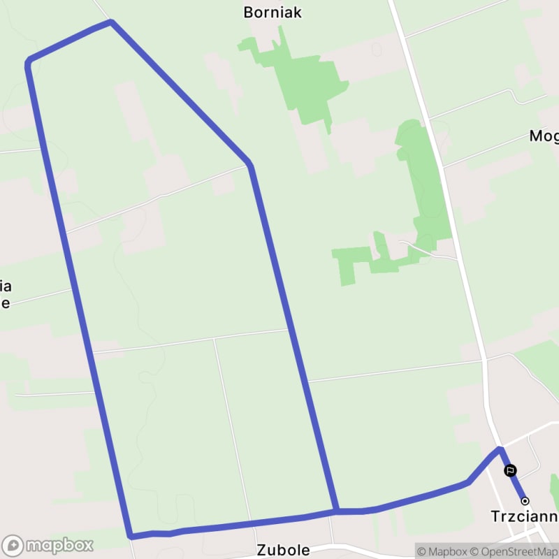 Łatwa wędrówka z Trzciannego na dystansie 6,3 km o poziomie łatwości.\n - Trzcianne
