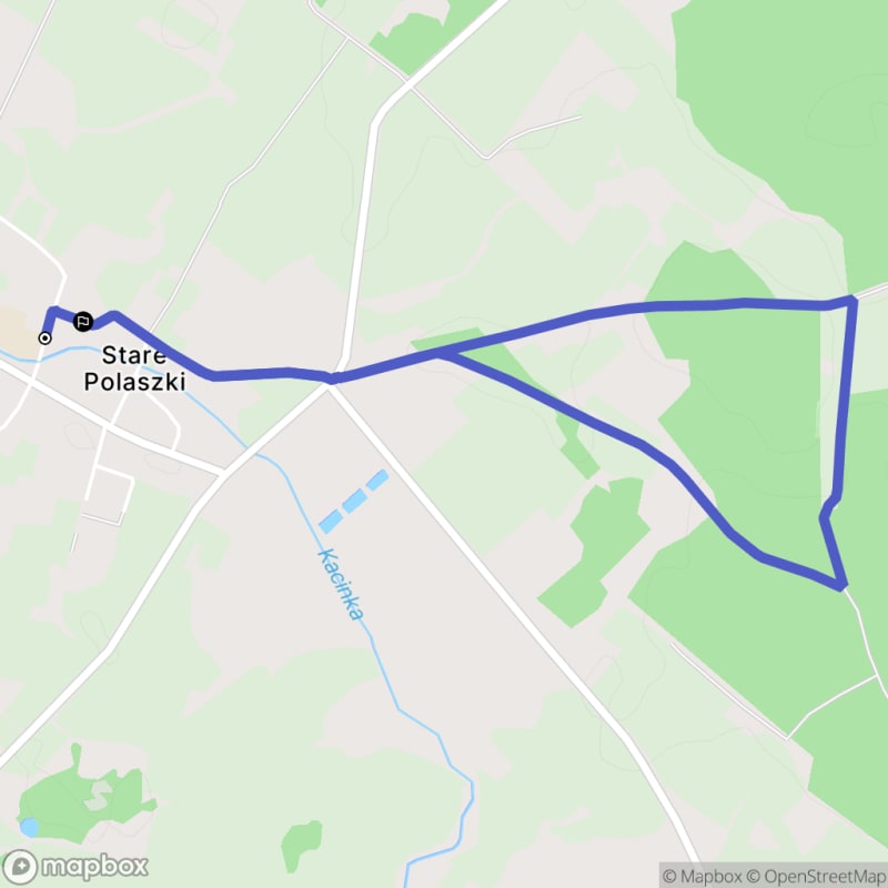 Spacer łatwy o długości 4,6 km z miejsca Stare Polaszki - Stare Polaszki