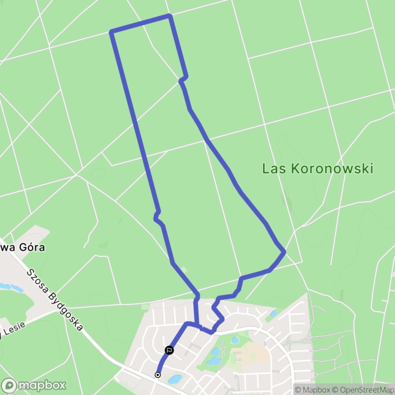 Łatwa, 5,3km dystans rajdu turystycznego w Bydgoszczy - Bydgoszcz