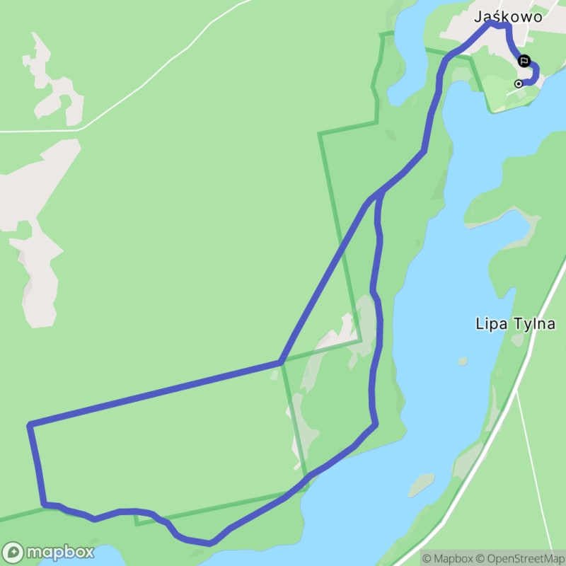Ścieżka w środku natury - spacer przez lasy i pola z poziomem trudności średnim, 9,7 km, Jaśkowo jako punkt wyjścia. - Jaśkowo