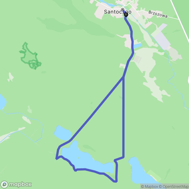 Ścieżka w Santocznie - 8,2 km trasa średnio trudna - Santoczno