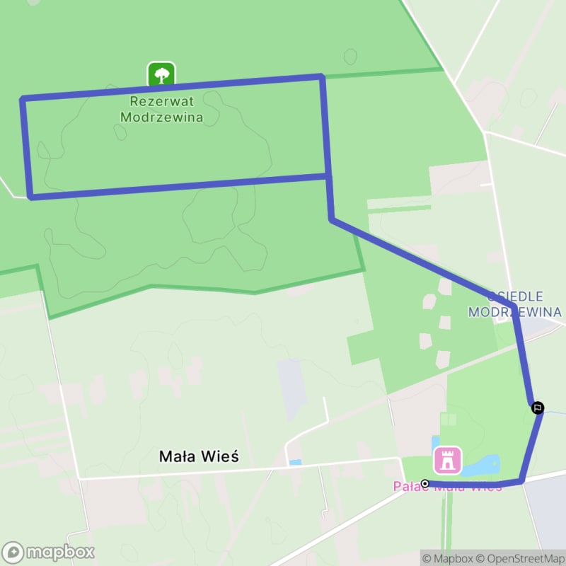 Spacer łatwy o długości 7,3 km w Belsk Dużym - Belsk Duży