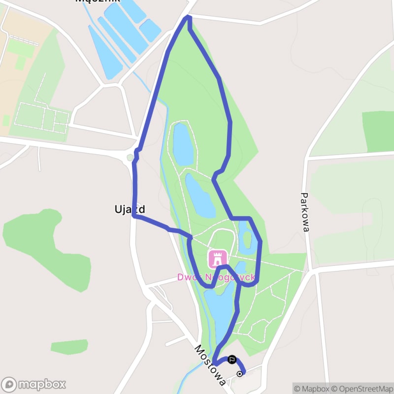 Łatwa, 2,3 km dystansowa przechadzka w Ujazdzie \/ (Easy, 2.3 km distance hike in Ujazd) - Ujazd