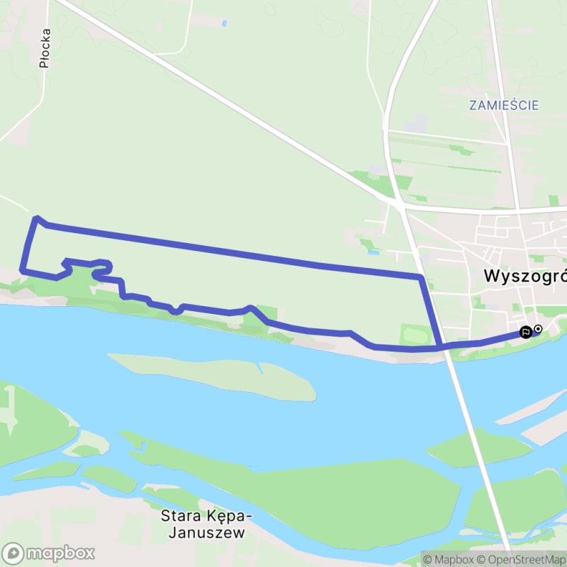 Łatwa, 7,4km dystansowa przechadzka turystyczna z Wyszogrodu \/ łatwa, 7,4km dystansowa przechadzka turystyczna z Wyszogrodu - Wyszogród
