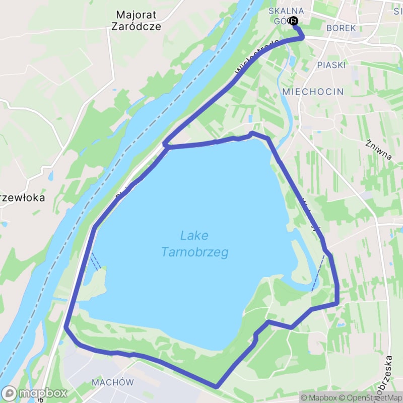Pełna pętla wokół jeziora: 15,5 km trudnej wędrówki - Tarnobrzeg