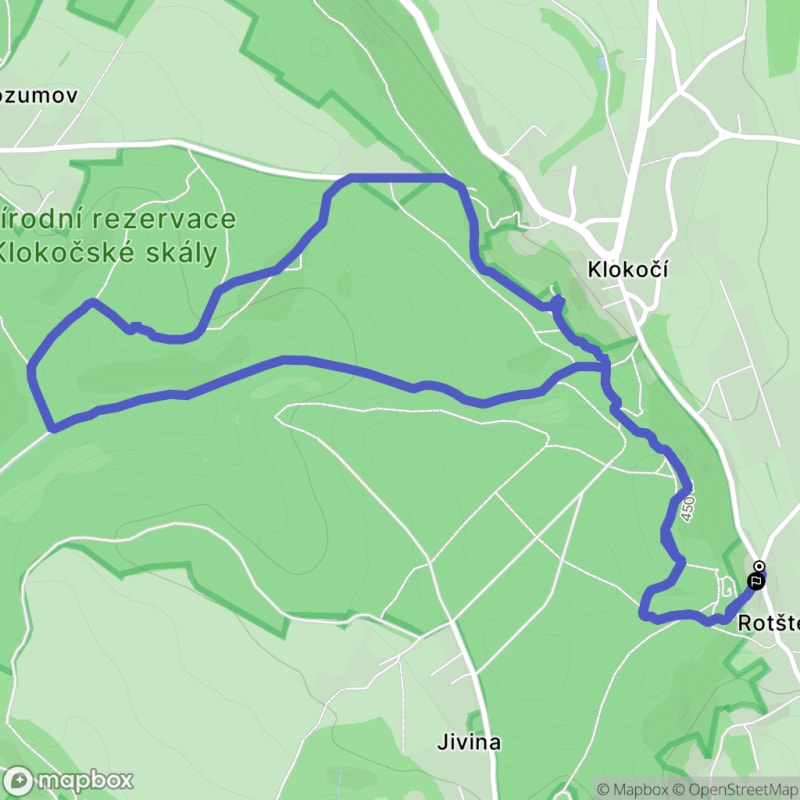 Trudna 4,5-kilometrowa trasa: Czeski Raj - Klokočské skály - Jaskinia Postojna - Klokočí