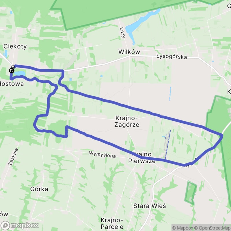 Trudna 12,5-kilometrowa wędrówka: Ciekoty do Krajna Pierwszego niebieskim szlakiem - Ciekoty