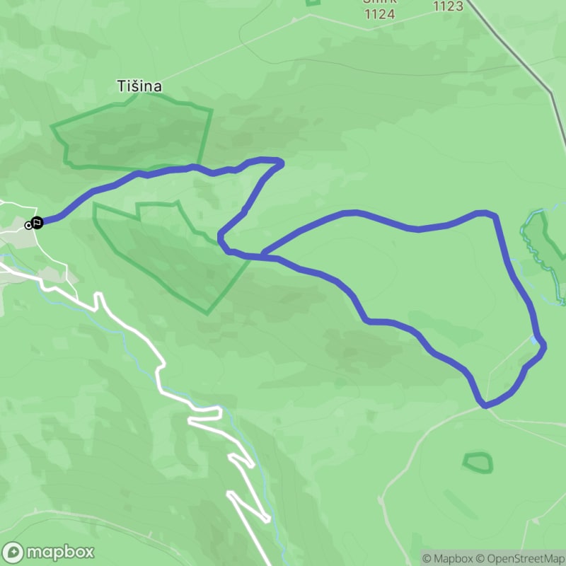 Ścieżka w góry z Białego Potoku, trudna trasa o długości 11,1 km - Bílý Potok