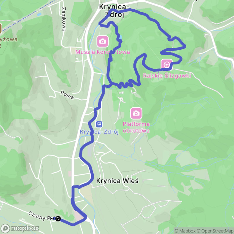 Trudna 9,6-kilometrowa wędrówka na Górę Parkową w Krynicy-Zdroju - Krynica-Zdrój