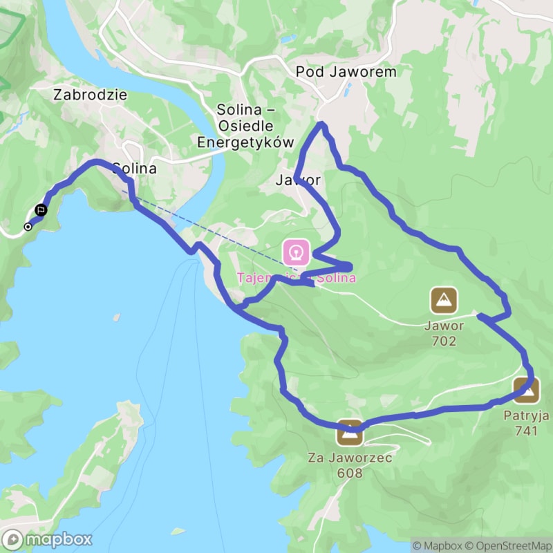 Trudna trasa 14,3 km: Bieszczadzki Bieg Rysia Szczęśliwa Trzynastka - Solina