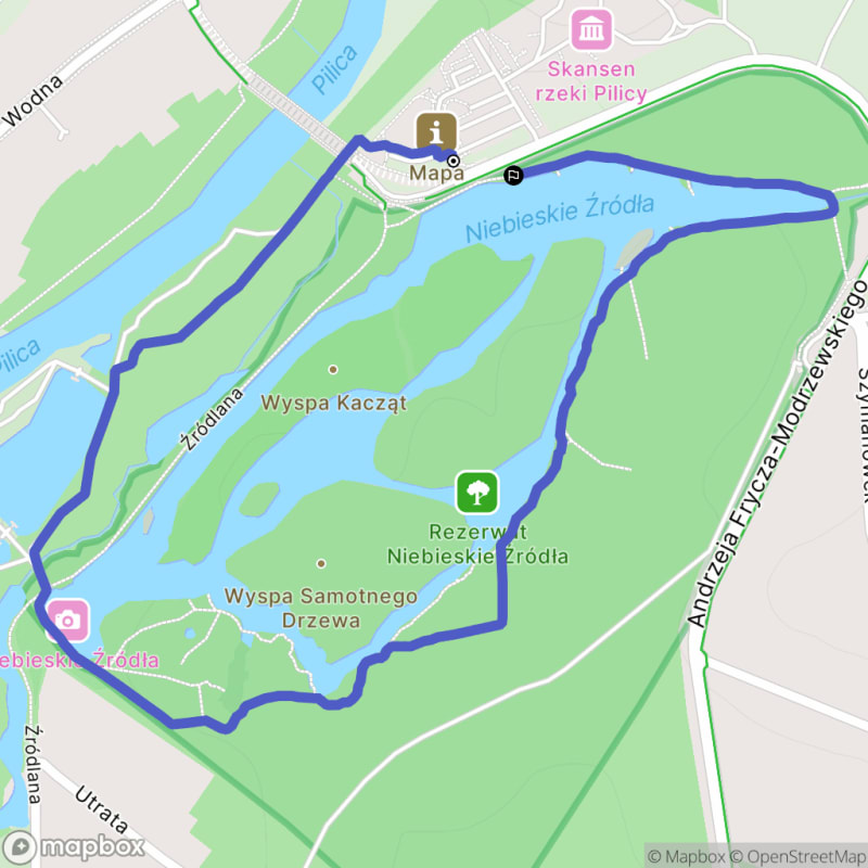 Wymagająca wędrówka o długości 1,9 km do rezerwatu przyrody Niebieskie Źródła - Tomaszów Mazowiecki