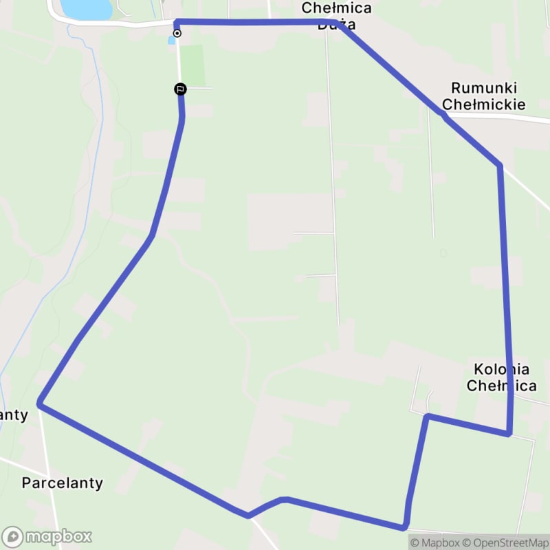 Spacer łatwy o dystansie 5,9 km z miejscowości Chełmica Duża - Chełmica Duża