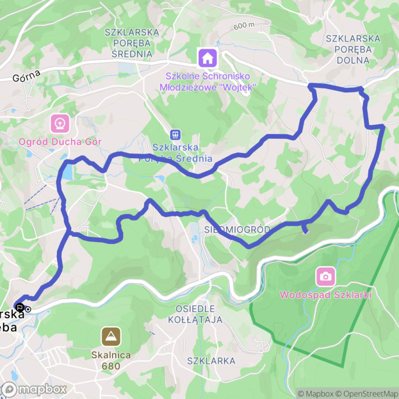 Trudna 8,5-kilometrowa trasa: Ze Szklarskiej Poręby Górnej do Dolnej - Szklarska Poręba