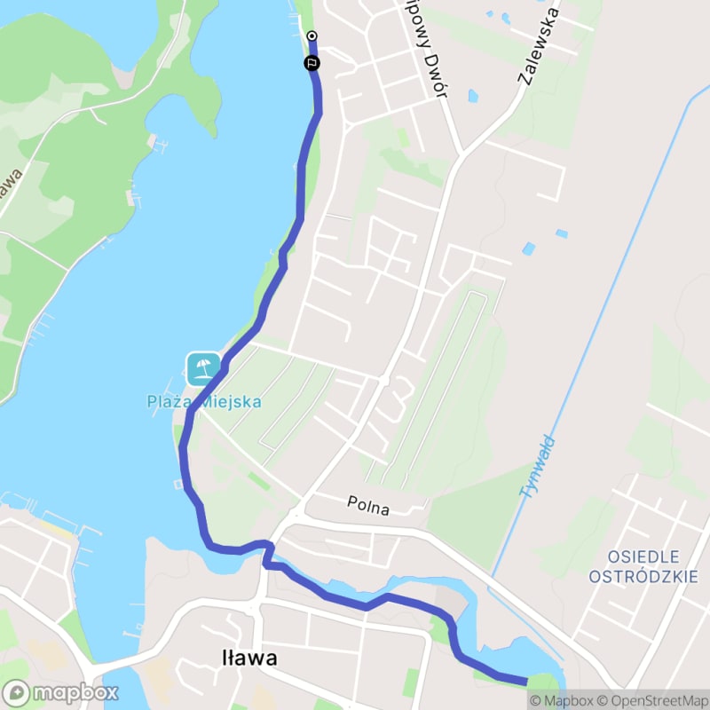 Łatwa, 5,5km rada wędrówka od Iłowy: szlak nad rzeką Angerą - Iława