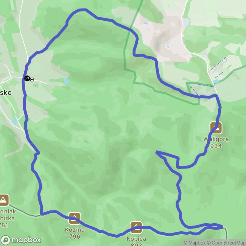 Wymagająca 12,8-kilometrowa wędrówka w Sokołowsku Andrzejówce, Sudety - Sokołowsko