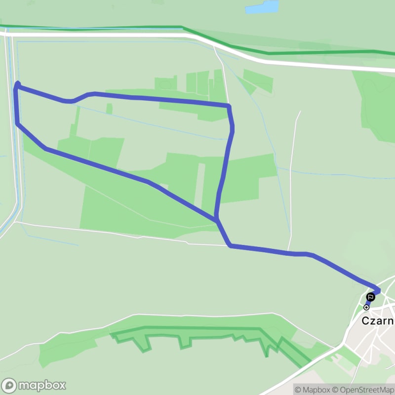 Łatwa, 6.3 km dystans rajdu turystycznego w Czarnowie \n - Czarnów
