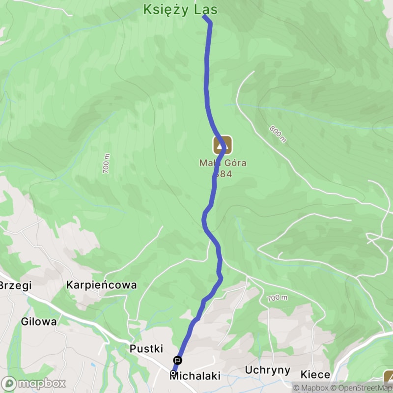 Trudna 5,3-kilometrowa wędrówka: Szczyt Szczebel w Beskidzie Wyspowym - Glisne