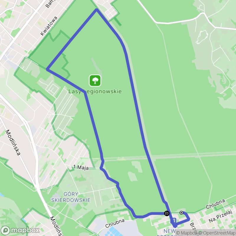 Trudna wędrówka przez Las Choszczówka - 9,7 km - Warszawa