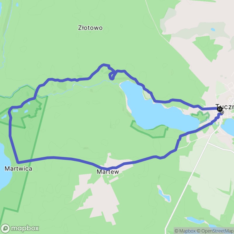 Trudna 15,4-kilometrowa wędrówka wokół jeziora Tuczno i Parku Narodowego - Tuczno