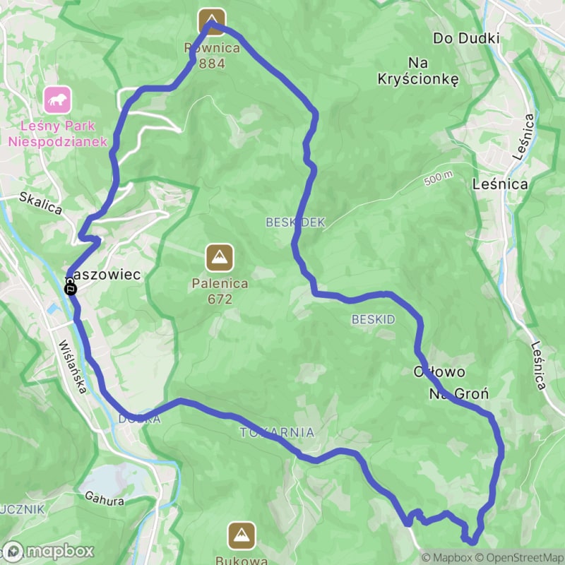 Beskid Śląski - trudna wędrówka - Ustroń