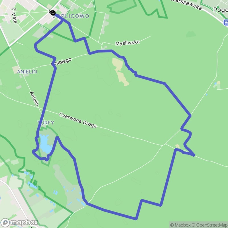 15 km Hard Hike: Pętla Łysej Góry - Otwock