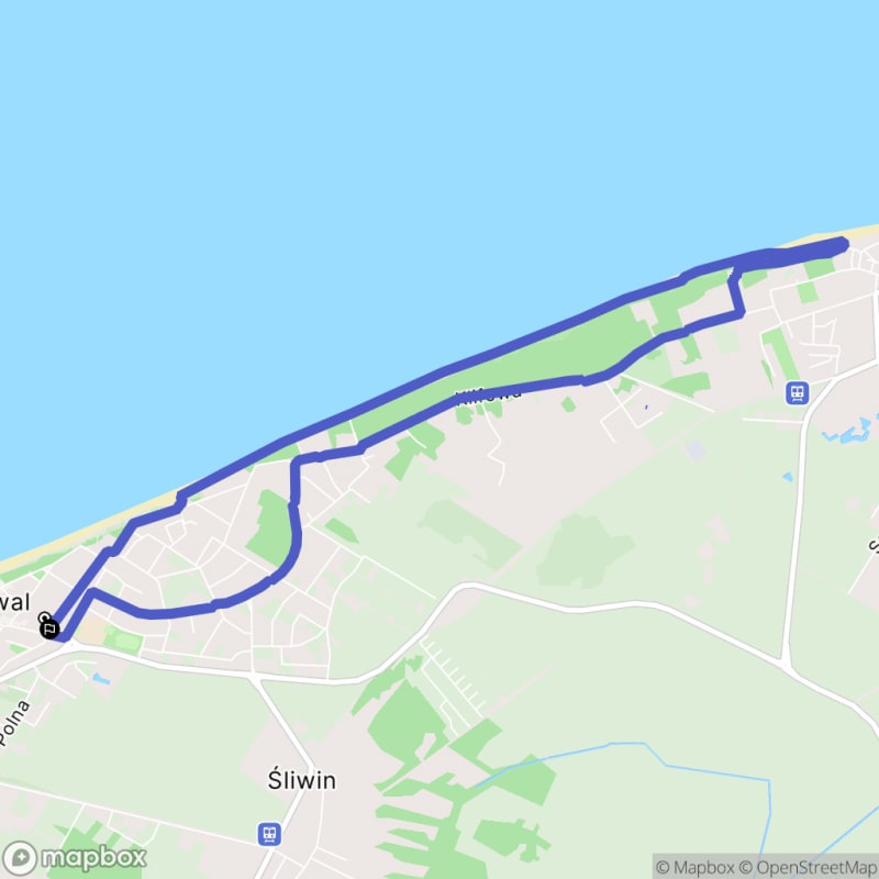 Umiarkowana 8,6-kilometrowa wędrówka z Rewala do latarni morskiej w Niechorzu - Rewal