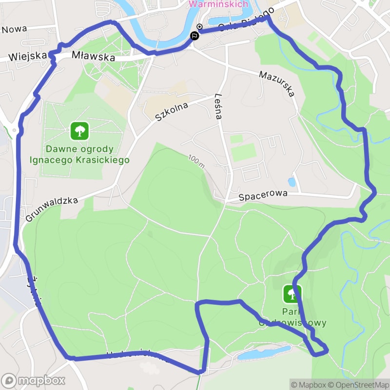 Łatwy 1h30, 4,5km Spacer po Parku Uzdrowiskowym w Dolinie Symsarny - Lidzbark Warmiński
