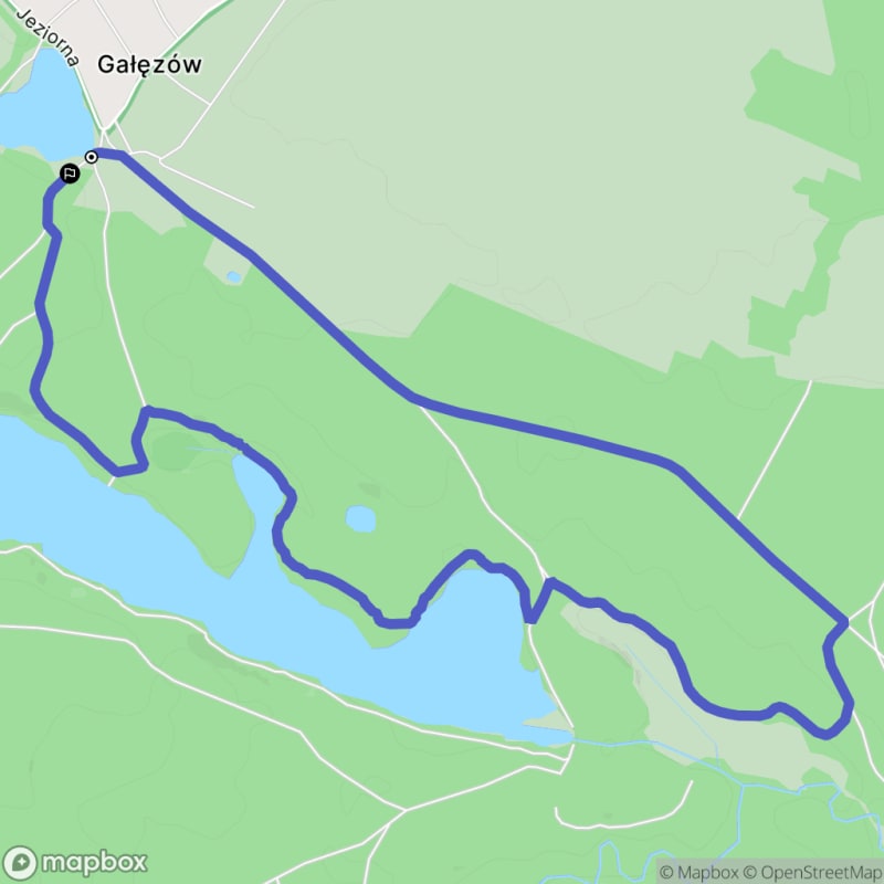 Spacer łatwy o długości 7,2 km w Gałęziowie - Gałęzów