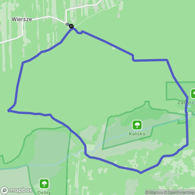 Ścieżką przez lasy - spacer z Truskawki o długości 14,1 km o poziomie trudności średniej. - Truskawka