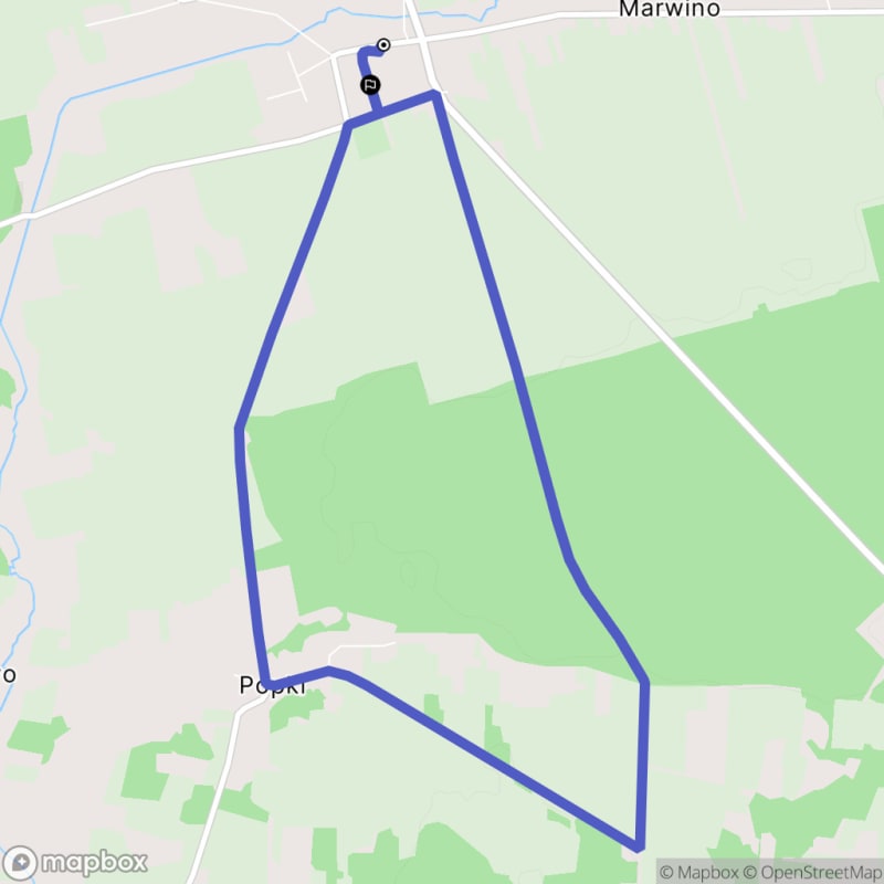 Ścieżka wzdłuż rzeki w Małym Płocku - 8,4 km, poziom trudności średni - Mały Płock
