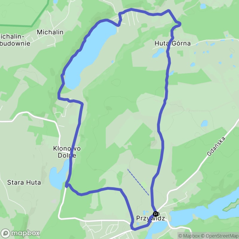 Przywidz Wędrówka wokół Jeziora Głębokiego - 3:40, 11,3 km, Umiarkowany - Przywidz