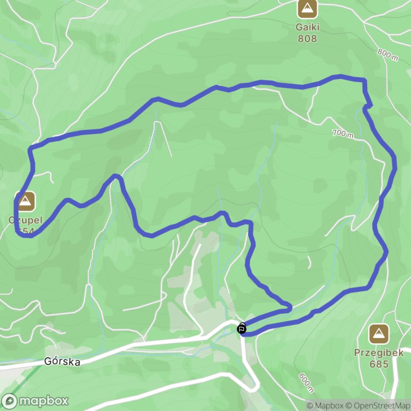 Umiarkowana wędrówka 5,7 km z Bielska-Białej - Czupel, Gaiki, Przegibek i Jałowcowa - Bielsko-Biała
