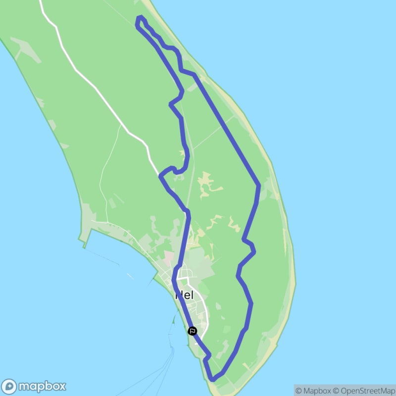 Umiarkowany Szlak Fortyfikacji Helskich 13,2 km - Hel
